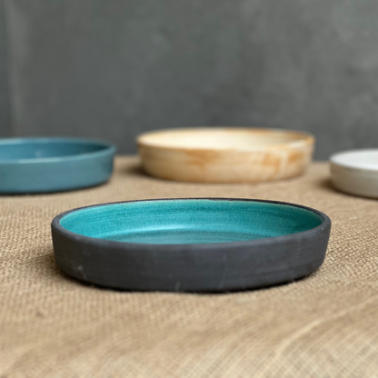 Midnight Teal Pasta Plate