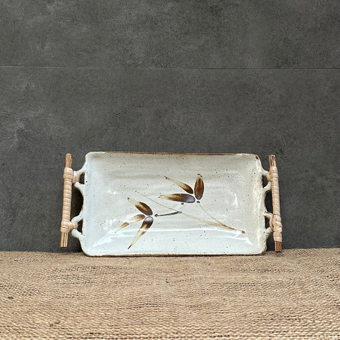 Boho Chic Tray - White