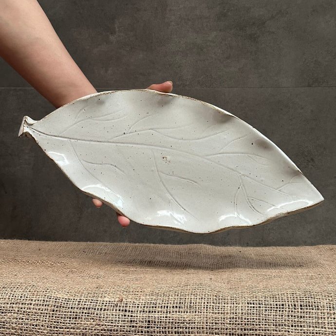 White Leaf Platter