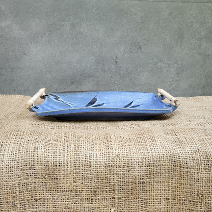 Boho Chic Tray - Deep Blue