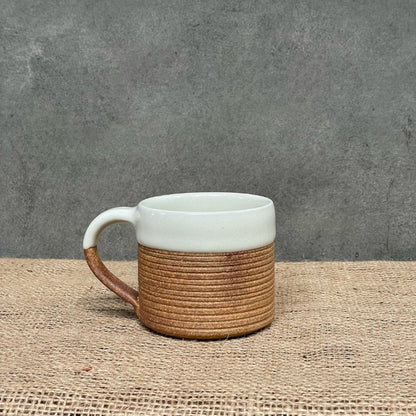 Ribbed Beige Mug Small(Set of 2)