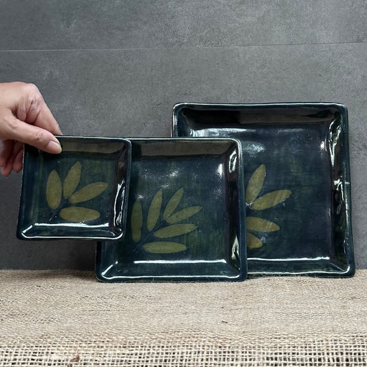 The Fern Square Plate Set