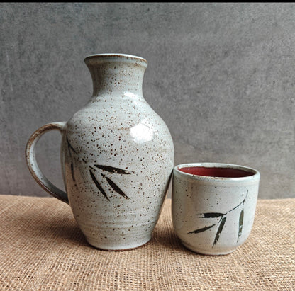 Bedside Carafe Set - Speckled Leaf